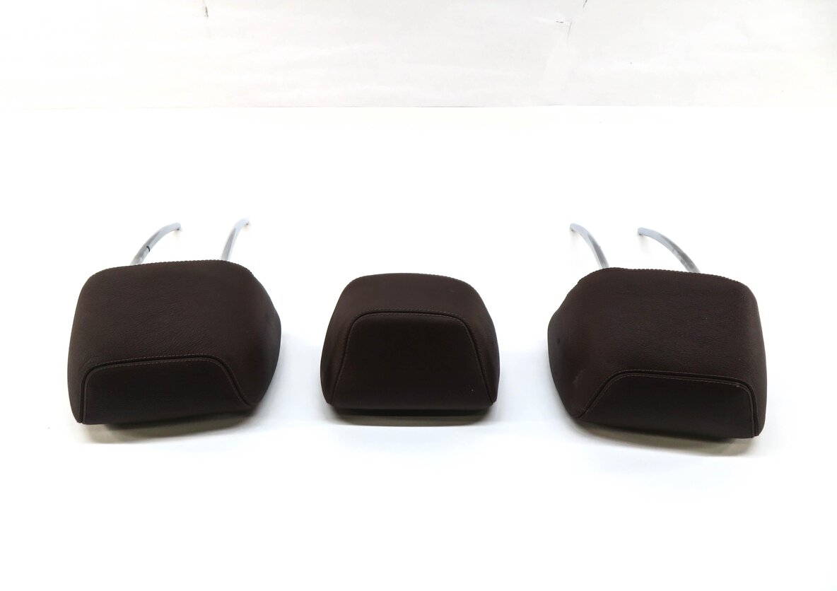 Thumbnail 4: 2010 MERCEDES E350 (W212) REAR LEFT CENTER RIGHT SEAT HEADREST SET (BROWN 254A)