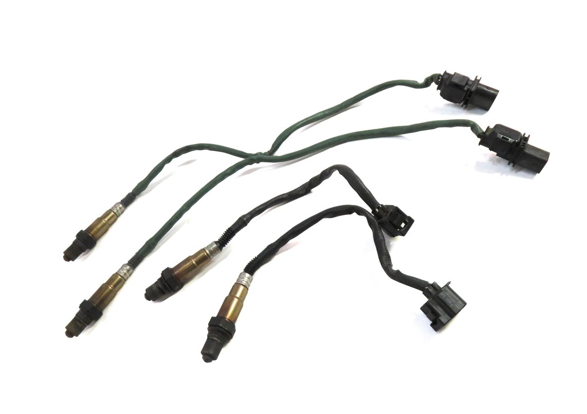 Thumbnail 3: 2010 MERCEDES E350 (W212) 3.5L PRE POST CAT O2 OXYGEN LAMBDA PROBE SENSOR SET-4