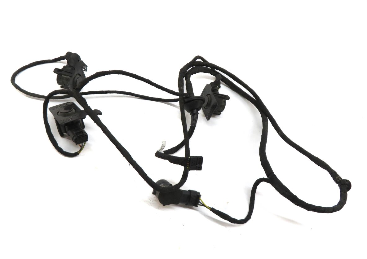 2010 MERCEDES E350 (W212) REAR PDC PARK DISTANCE SENSOR SET w/ HARNESS (BROWN)