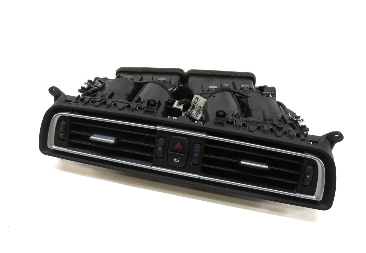 2013 BMW 750i (F01) CENTER DASH HEATER A/C AIR VENT w/ HAZARD & CENTRAL LOCK
