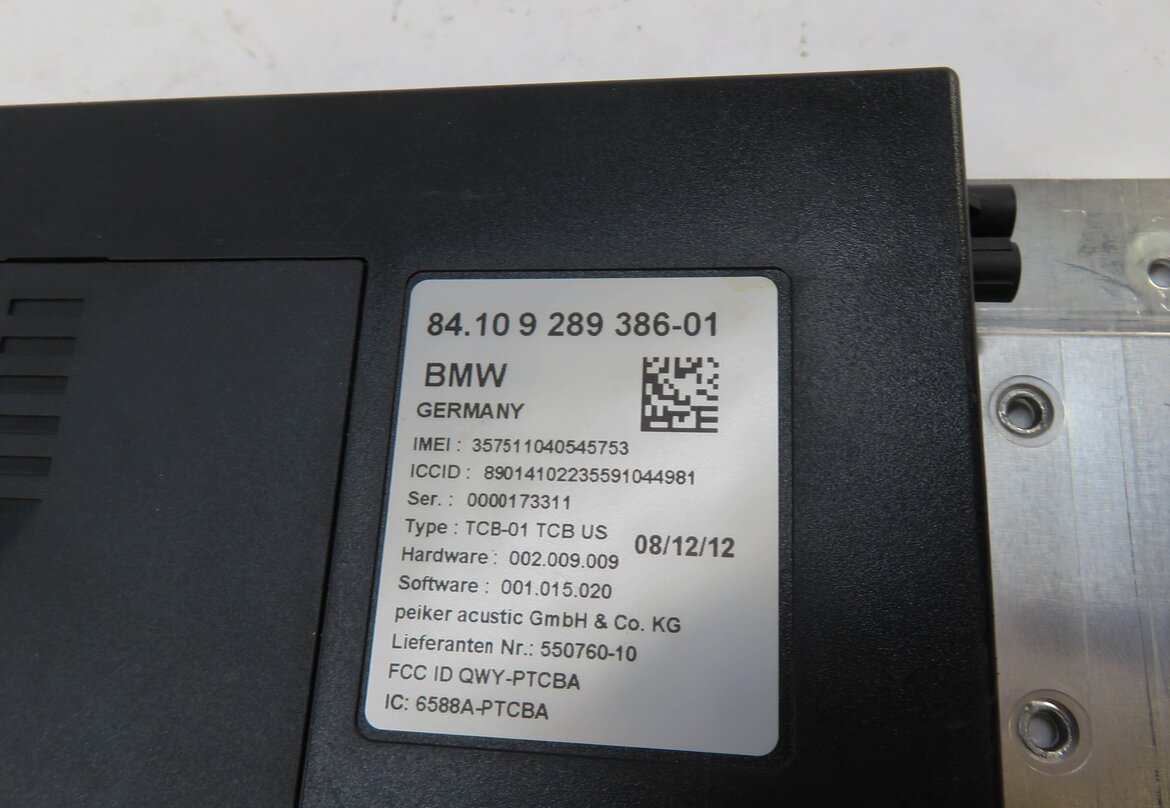Thumbnail 4: 2013 BMW 750i (F01) BLUETOOTH TELEMATICS COMMUNICATION CONTROL MODULE