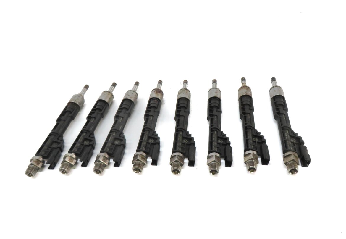 Thumbnail 2: 12-14 BMW 550iGT 650i 750i M5 M6 (F01 F07 F10 F12) 4.4L N63 FUEL INJECTOR SET