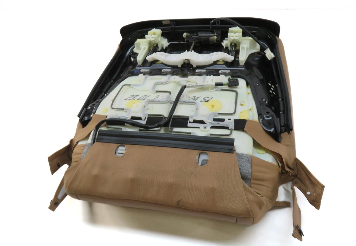 Thumbnail 5: 2013 BMW 750i (F01) LEFT DRIVER LOWER BOTTOM HEATED SPORT SEAT CUSHION (BROWN)