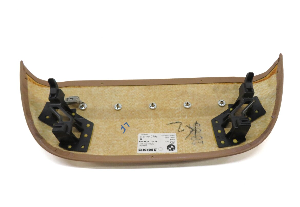 Thumbnail 5: 2013 BMW 750i (F01) LEFT FRONT DRIVER SEAT BACK PANEL TRIM (SADDLE BROWN)