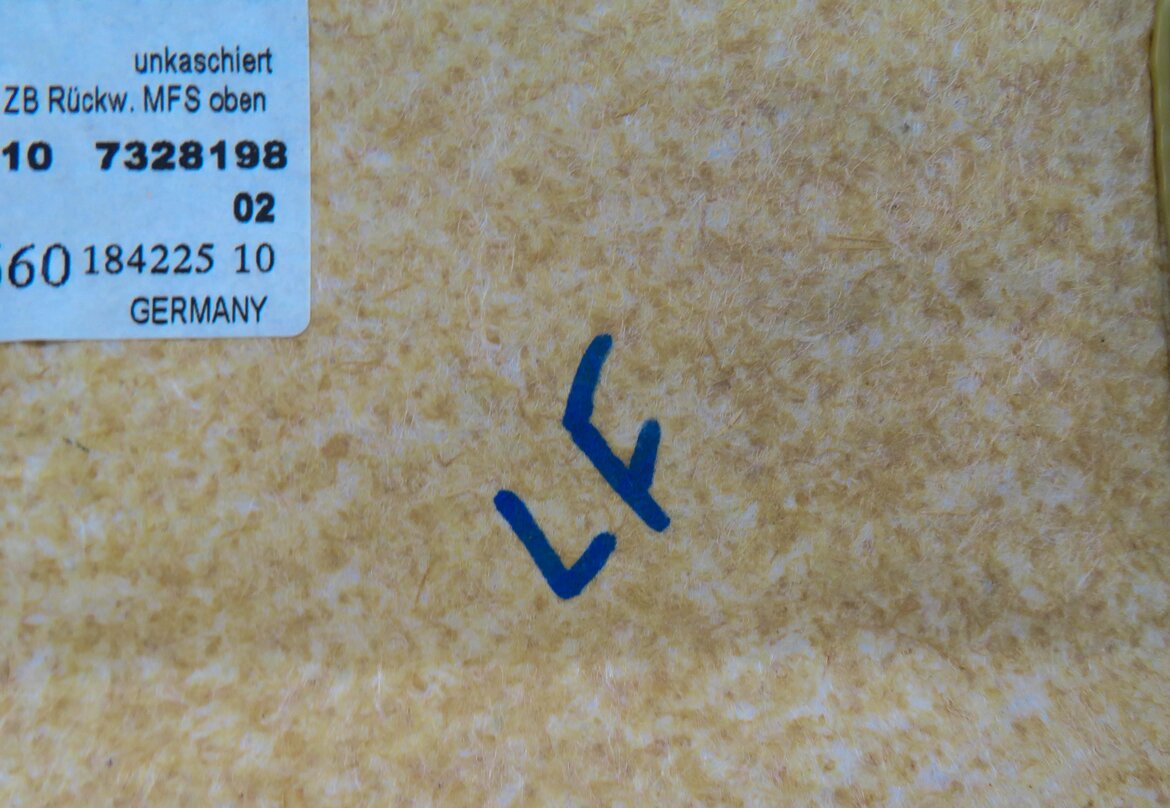 Thumbnail 6: 2013 BMW 750i (F01) LEFT FRONT DRIVER SEAT BACK PANEL TRIM (SADDLE BROWN)