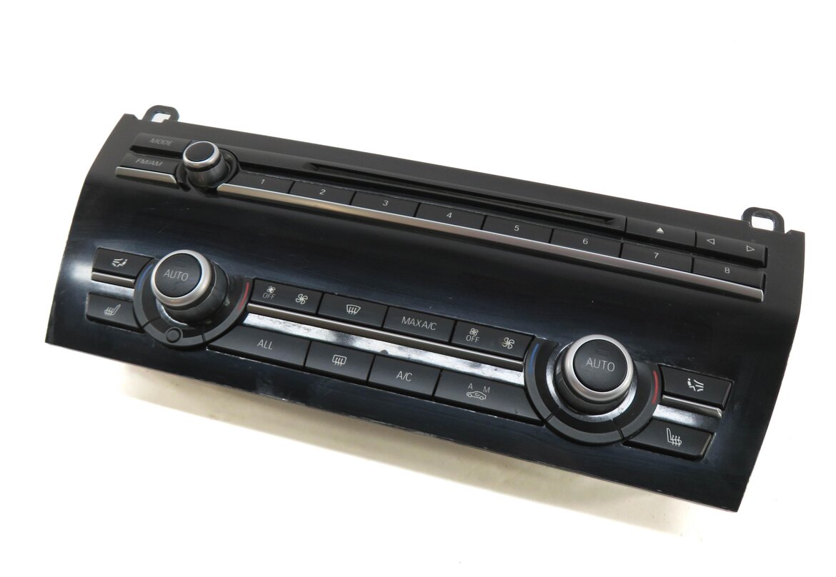 2011-2015 BMW 740i 750i 760i (F01) FRONT A/C HEATER CLIMATE RADIO CONTROL PANEL