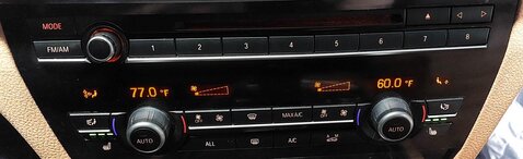 Thumbnail 2: 2011-2015 BMW 740i 750i 760i (F01) FRONT A/C HEATER CLIMATE RADIO CONTROL PANEL