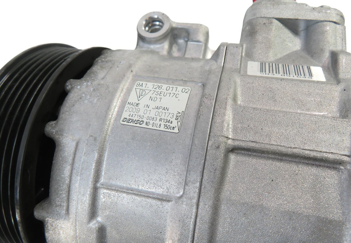 Thumbnail 6: 2009-2016 PORSCHE 911 BOXSTER CAYMAN (981 987 997) A/C AIR COMPRESSOR PUMP