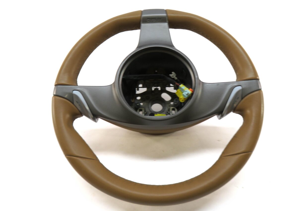 Thumbnail 3: 09-13 PORSCHE 911 BOXSTER CAYMAN (987 997) 3-SPOKE STEERING WHEEL (SAND BEIGE)