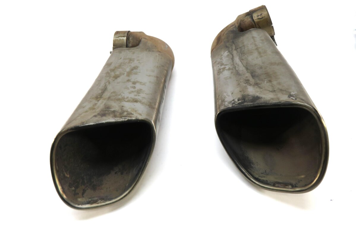 Thumbnail 2: 2004-2006 PORSCHE CAYENNE (955) LEFT & RIGHT MUFFLER EXHAUST TIP SET