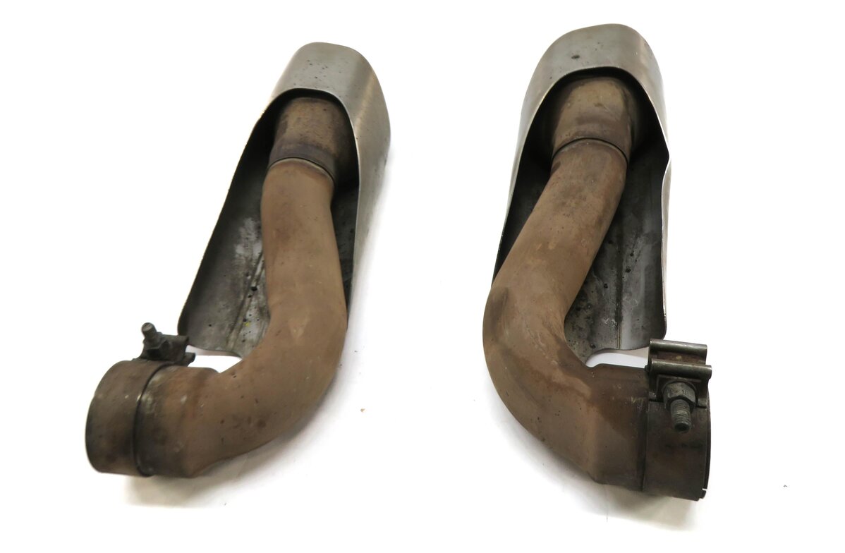 Thumbnail 3: 2004-2006 PORSCHE CAYENNE (955) LEFT & RIGHT MUFFLER EXHAUST TIP SET