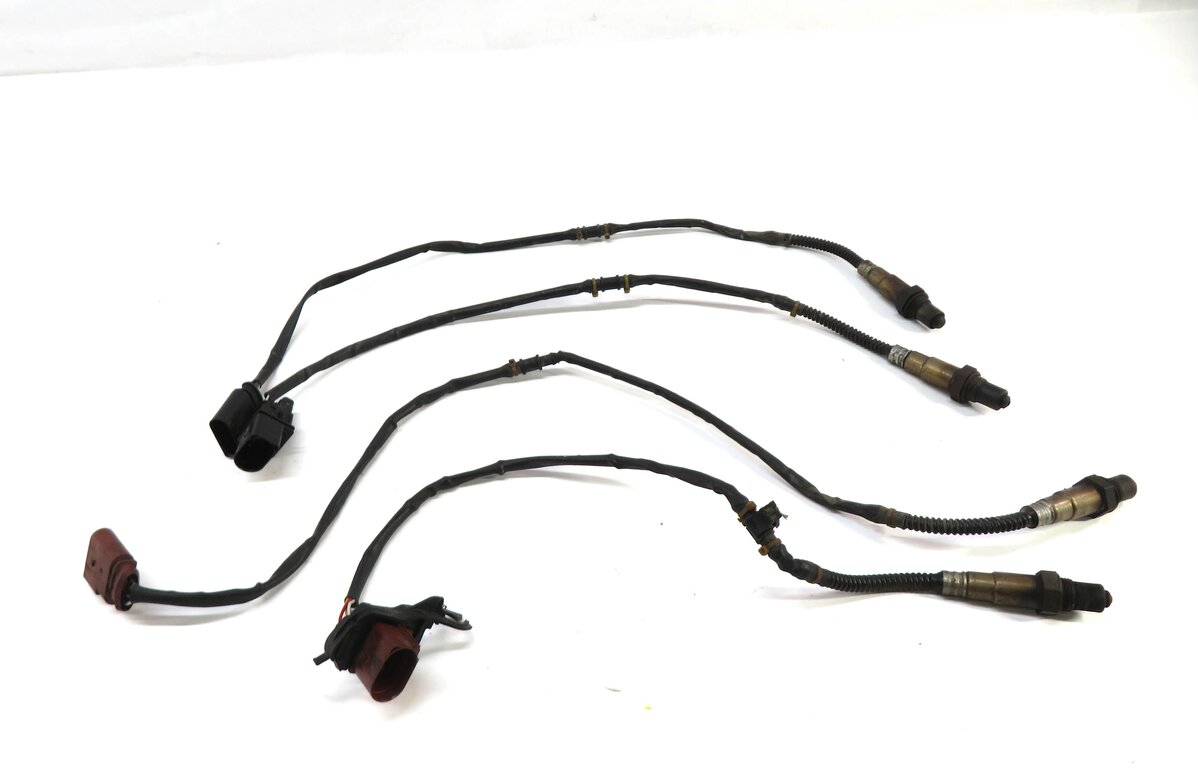Thumbnail 2: 2004 PORSCHE CAYENNE (955) 3.2L PRE POST CAT O2 OXYGEN LAMBDA PROBE SENSOR SET