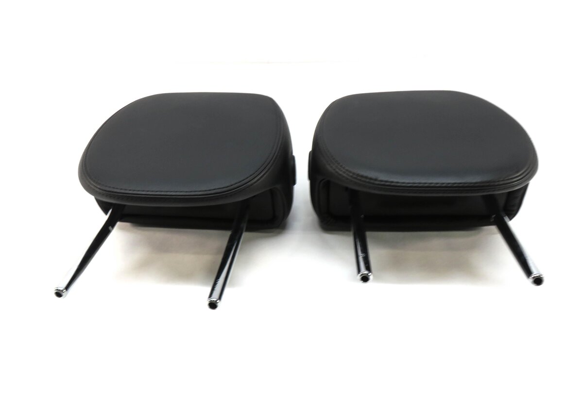 Thumbnail 2: 2004 PORSCHE CAYENNE (955) FRONT LEFT & RIGHT SEAT HEADREST SET (BLACK LEATHER)