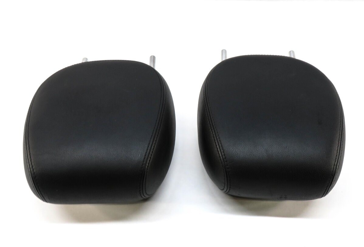Thumbnail 3: 2004 PORSCHE CAYENNE (955) FRONT LEFT & RIGHT SEAT HEADREST SET (BLACK LEATHER)