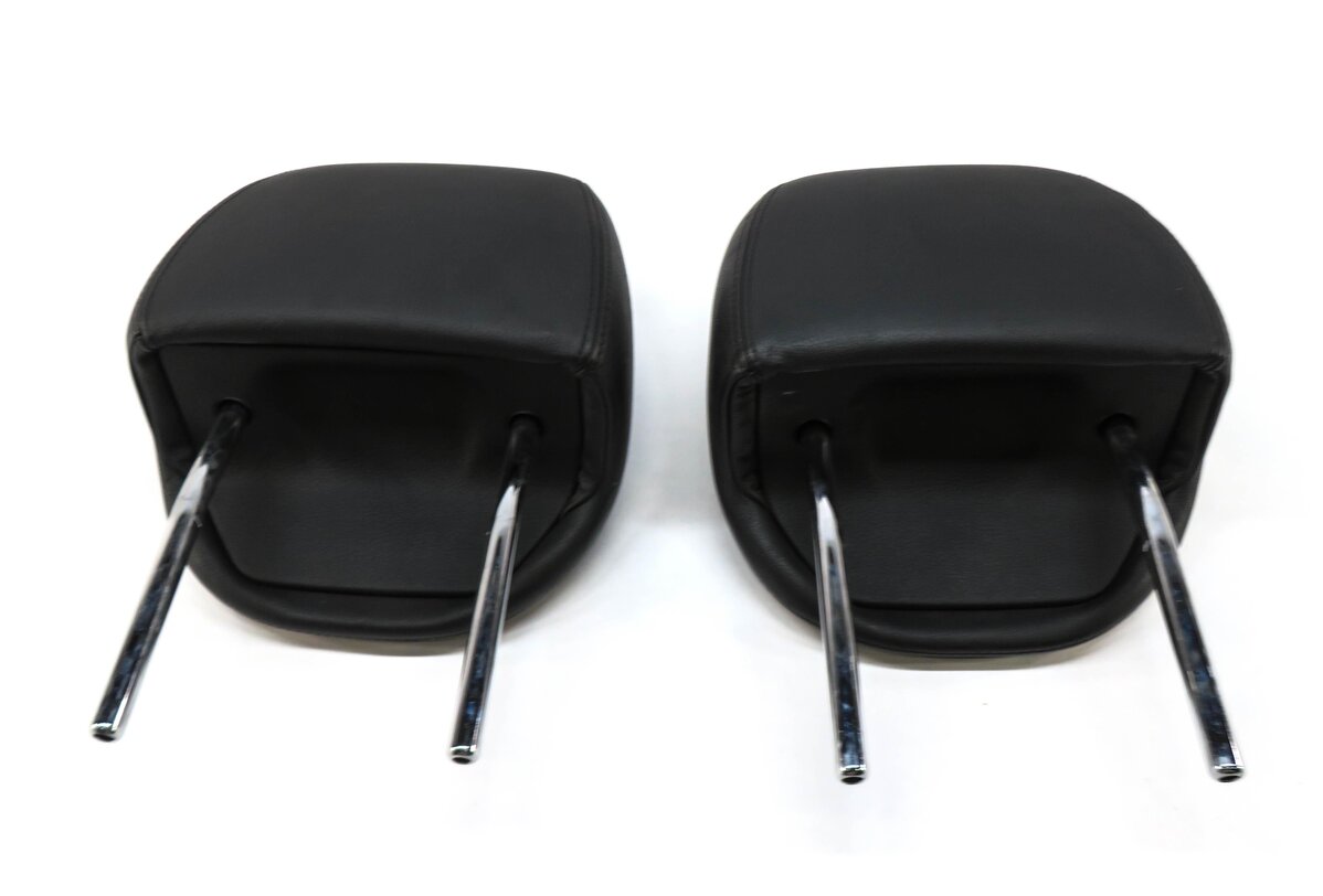 Thumbnail 5: 2004 PORSCHE CAYENNE (955) FRONT LEFT & RIGHT SEAT HEADREST SET (BLACK LEATHER)