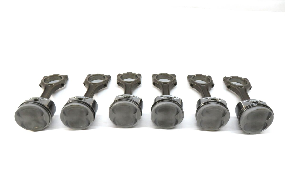 Thumbnail 3: 2004-2006 PORSCHE CAYENNE (955) 3.2L VR6 ENGINE PISTON w/ CONNECTING ROD SET-6