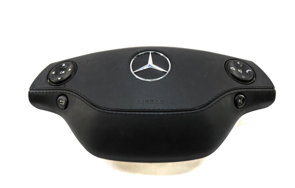 Thumbnail 2: 2007-2010 MERCEDES CLS S450 S550 S600 (W216 W221) STEERING WHEEL AIRBAG (BLACK)