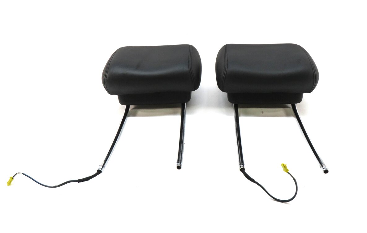Thumbnail 2: 2007 MERCEDES S550 (W221) FRONT LEFT & RIGHT SEAT HEADREST SET-2 (BLACK LEATHER)