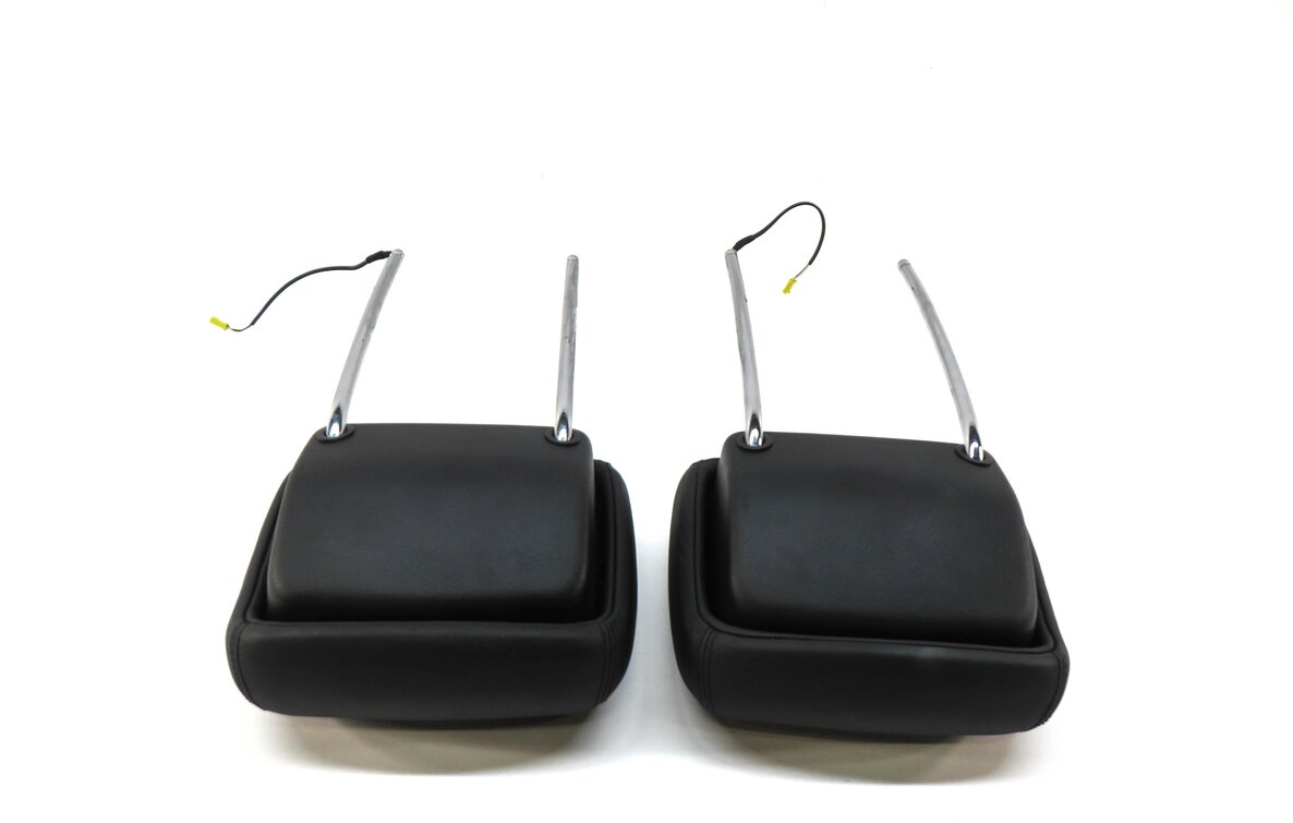 Thumbnail 4: 2007 MERCEDES S550 (W221) FRONT LEFT & RIGHT SEAT HEADREST SET-2 (BLACK LEATHER)
