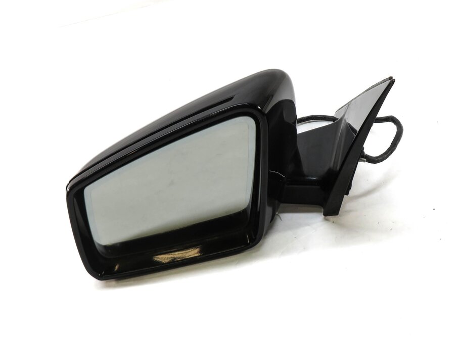 10-13 MERCEDES S-CLASS W221 LEFT DOOR MIRROR P-FOLD HEAT MEMORY AUTODIM (BLACK)