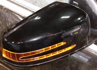 Thumbnail 2: 10-13 MERCEDES S-CLASS W221 RIGHT DOOR MIRROR P-FOLD HEAT MEMORY AUTODIM (BLACK)