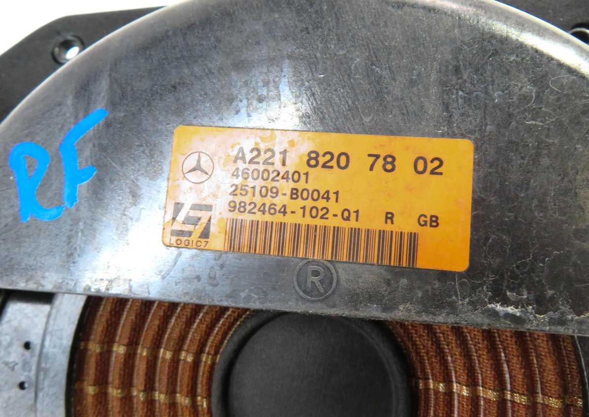 Thumbnail 17: 2010 MERCEDES S400 (W221) STEREO LOGIC-7 AUDIO SUBWOOFER TWEETER SPEAKER SET