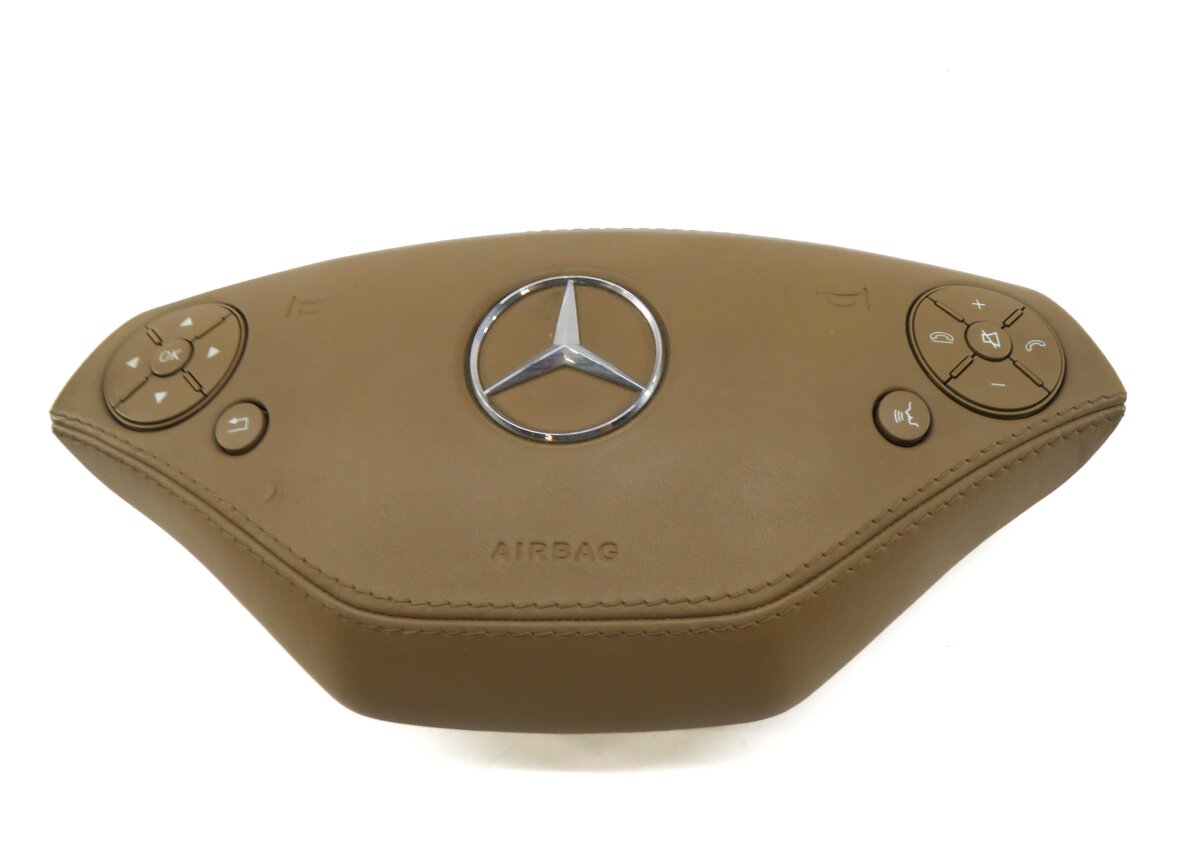 Thumbnail 2: 2010 MERCEDES BENZ S-CLASS (W221) STEERING WHEEL AIRBAG AIR BAG (BROWN)