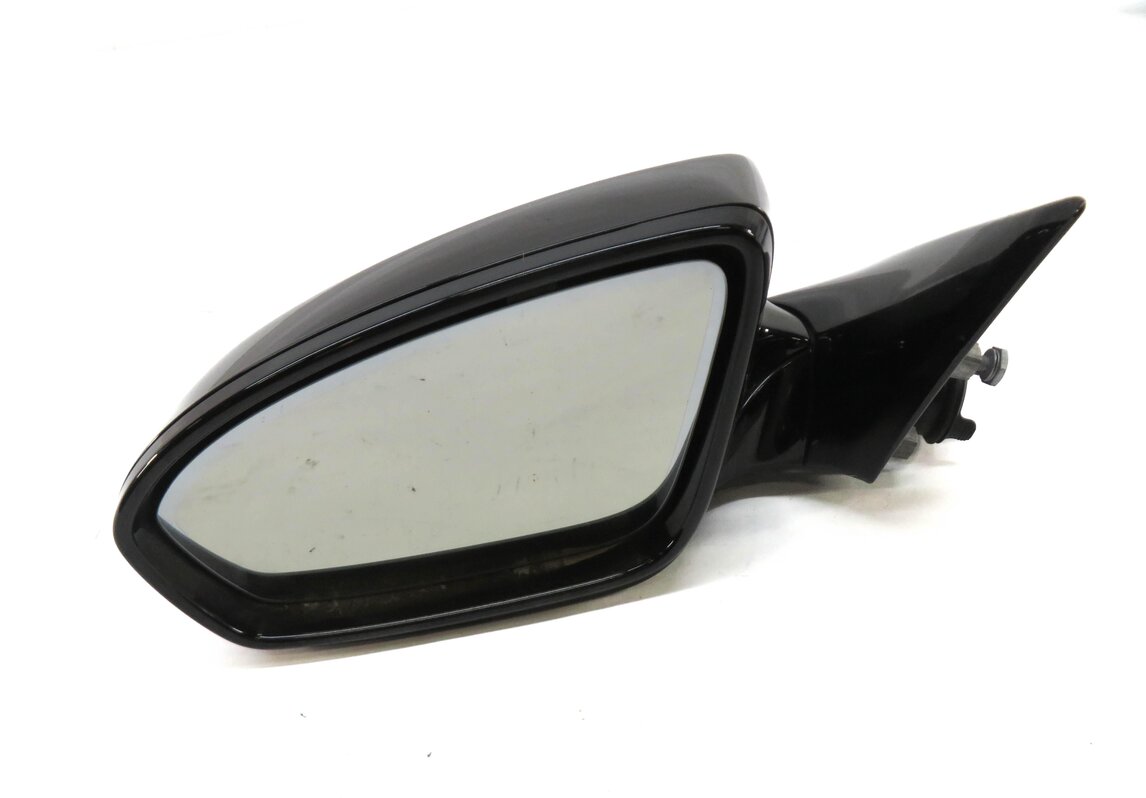 12-15 BMW M6 (F06 F12 F13) LEFT P-FOLD BLIND SPOT CAMERA DOOR MIRROR (BLACK 475)
