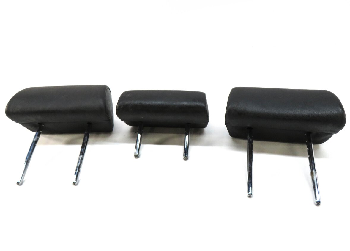 Thumbnail 2: 07 BMW X5 (E70) LEFT CENTER RIGHT REAR 2nd SECOND ROW SEAT HEADREST SET (BLACK)