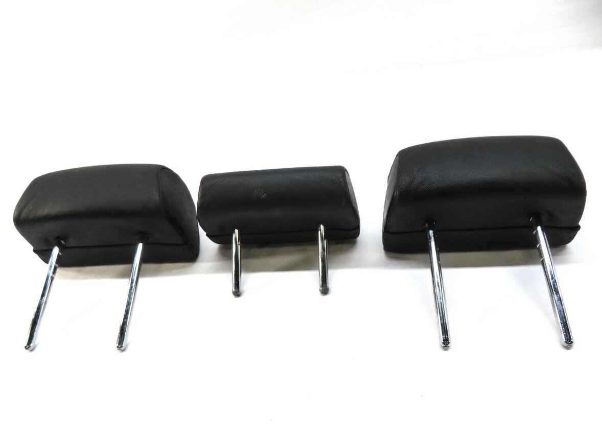 Thumbnail 5: 07 BMW X5 (E70) LEFT CENTER RIGHT REAR 2nd SECOND ROW SEAT HEADREST SET (BLACK)