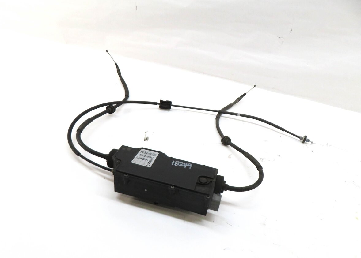 2007 BMW X5 (E70) EMERGENCY ELECTRONIC PARKING BRAKE ACTUATOR MOTOR w/ CABLES