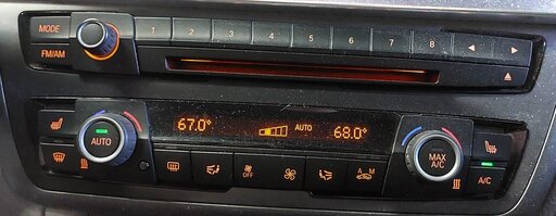 Thumbnail 2: 12-14 BMW 3 4 (F30 F32) FRONT TEMPERATURE A/C HEATER HEATED SEAT CLIMATE CONTROL