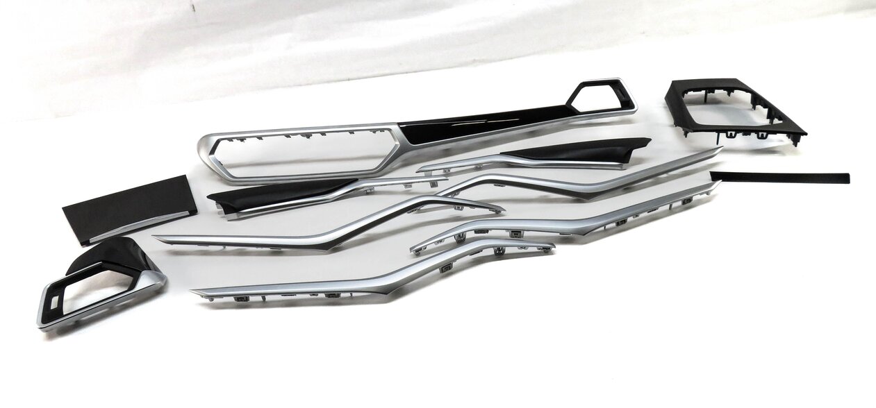 2019 BMW 330i (G20) DASH DOOR CONSOLE INTERIOR TRIM PANEL SET (GLOSS BLACK)