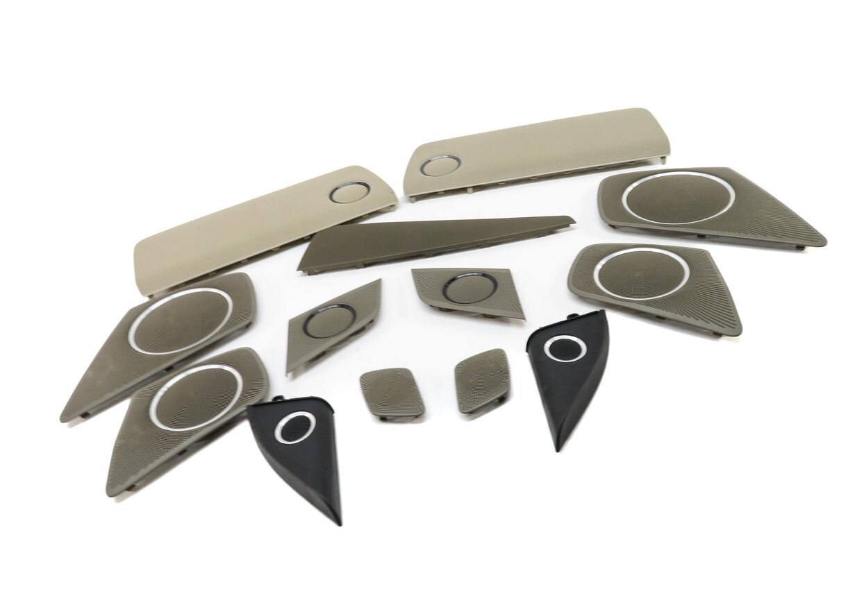 Thumbnail 4: 2012 AUDI A4 (B8 8K) SDN BANG & OLUFSEN SPEAKER GRILLE TRIM SET (BROWN / BEIGE)