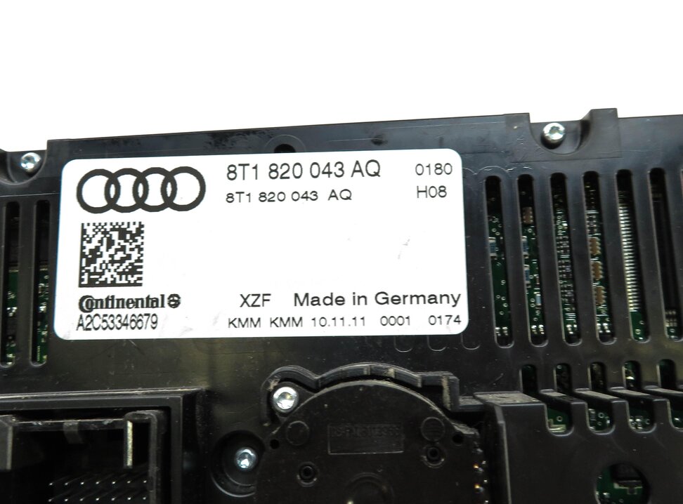 Thumbnail 6: 08-13 A4 S4 A5 S5 Q5 B8 8K 8T FRONT HEATER A/C TEMPERATURE CLIMATE CONTROL PANEL