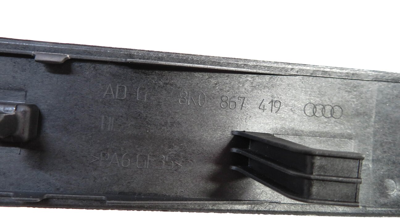 Thumbnail 10: 2012 AUDI A4 (B8 8K) DASH DOOR CONSOLE ALUMINUM FISH SCALE TRIM PANEL SET