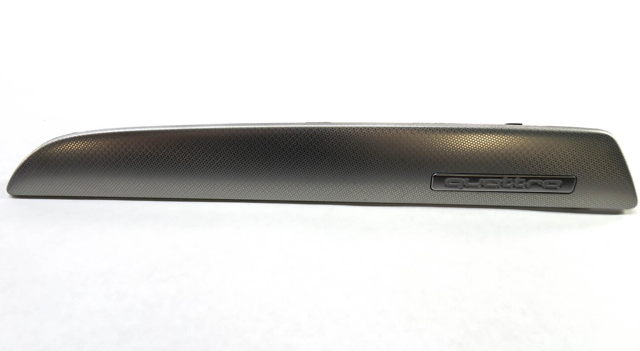 Thumbnail 7: 2012 AUDI A4 (B8 8K) DASH DOOR CONSOLE ALUMINUM FISH SCALE TRIM PANEL SET