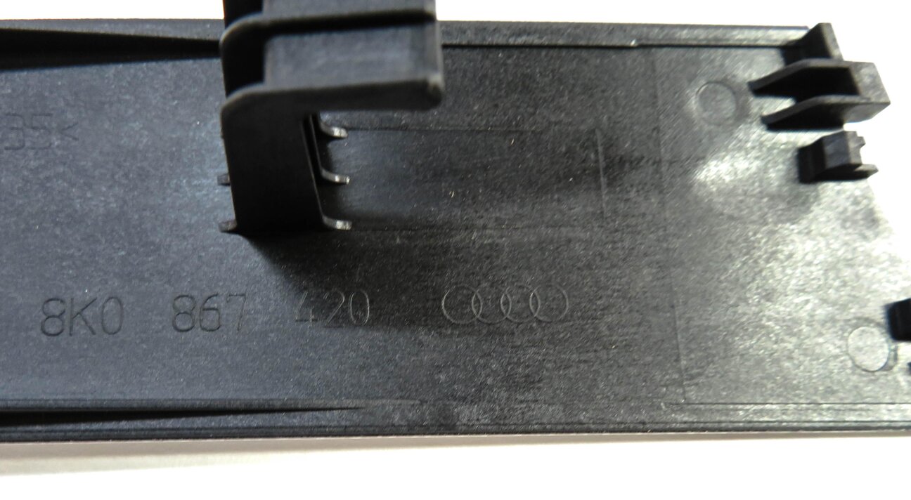 Thumbnail 9: 2012 AUDI A4 (B8 8K) DASH DOOR CONSOLE ALUMINUM FISH SCALE TRIM PANEL SET