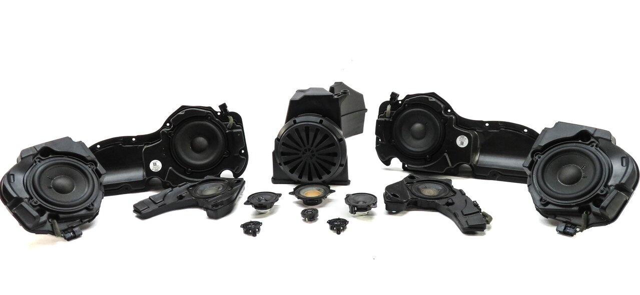 Thumbnail 2: 2012 AUDI A7 (C7 4G8) BANG & OLUFSEN AUDIO SUB SUBWOOFER TWEETER SPEAKER SET