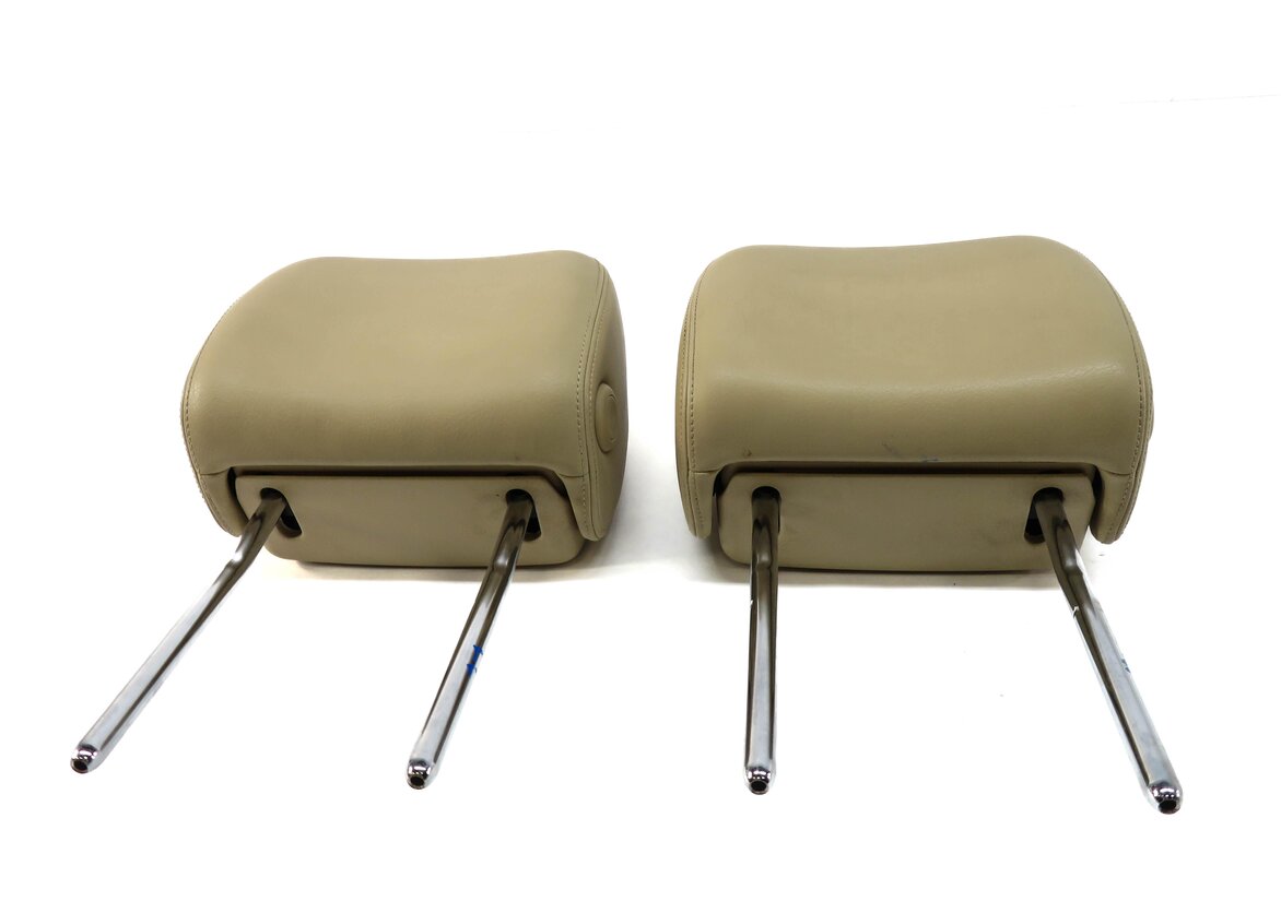 Thumbnail 2: 2012 AUDI A7 (C7 4G8) FRONT LEFT & RIGHT SEAT HEADREST SET-2 (VELVET BEIGE VD)