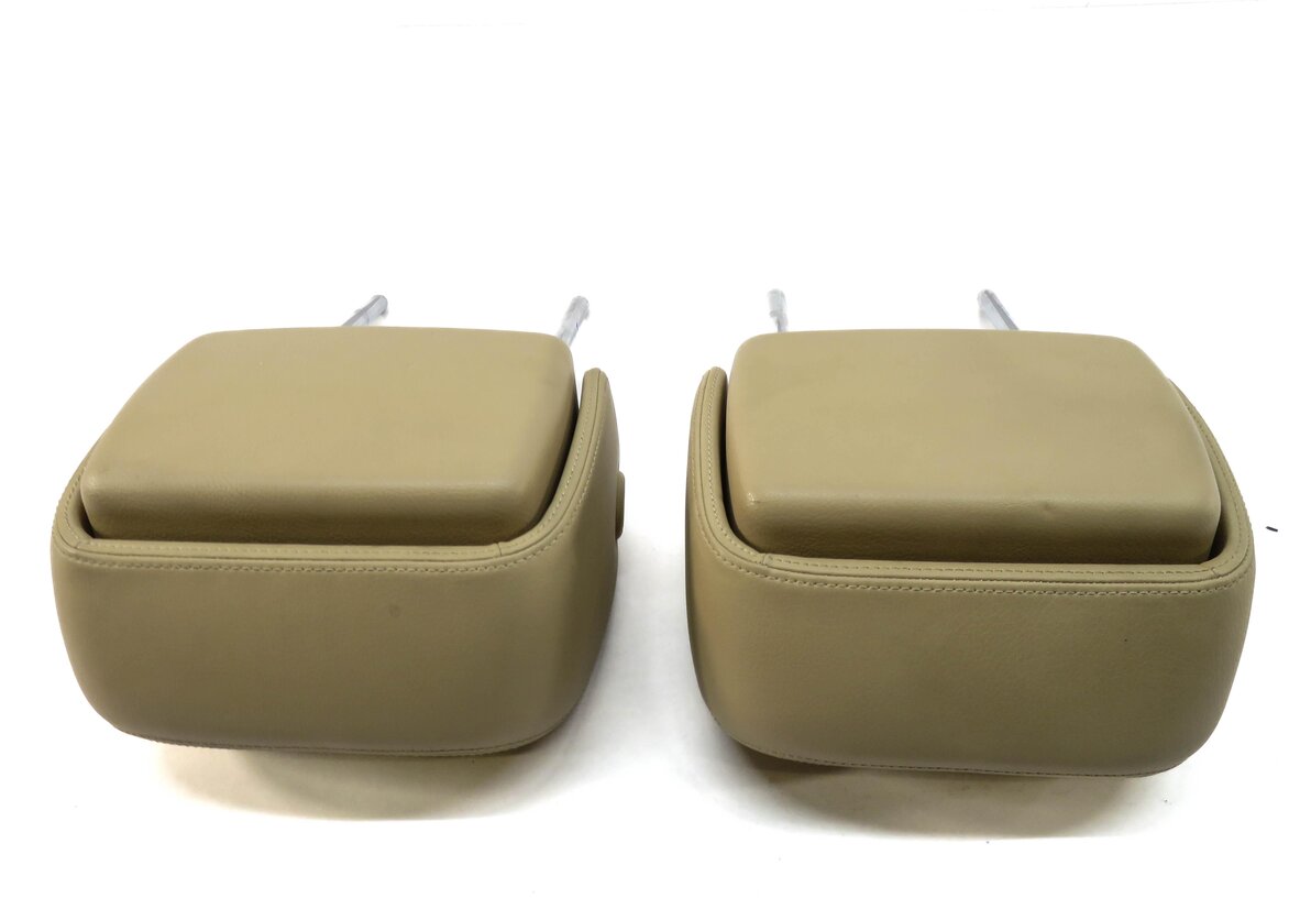 Thumbnail 4: 2012 AUDI A7 (C7 4G8) FRONT LEFT & RIGHT SEAT HEADREST SET-2 (VELVET BEIGE VD)