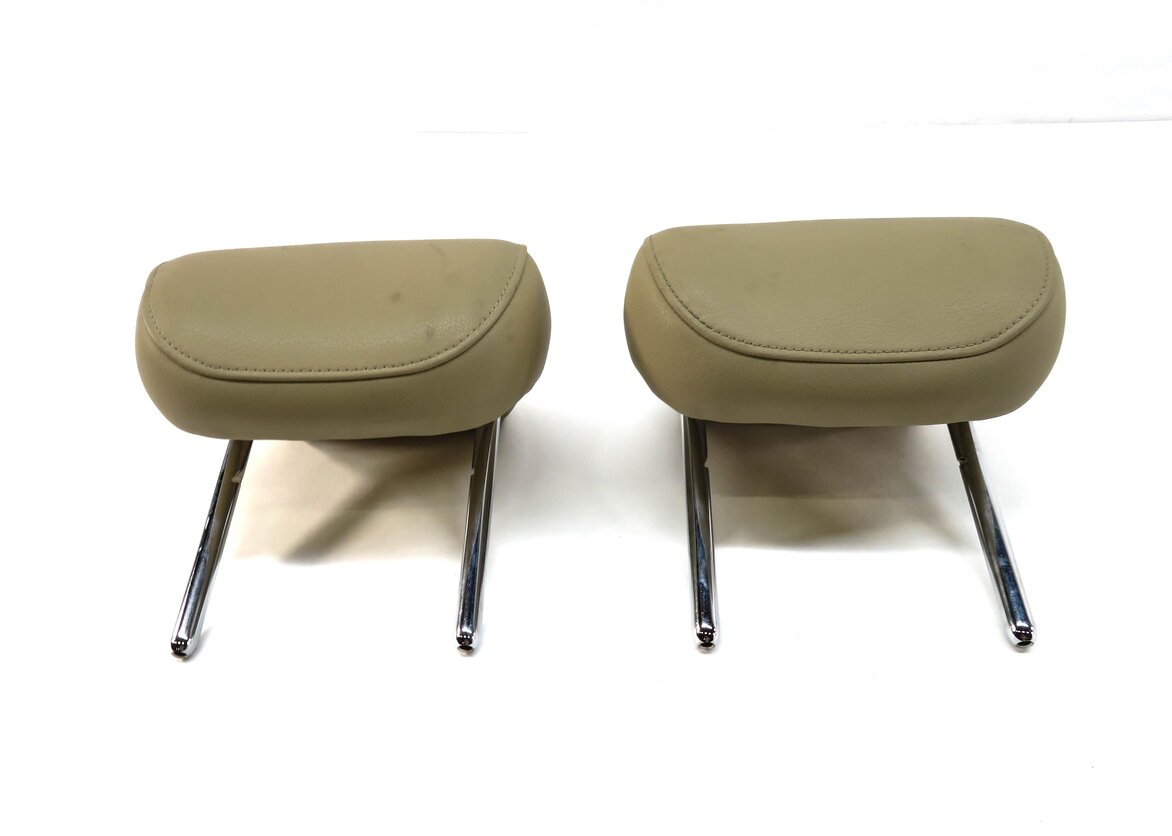 Thumbnail 2: 2012 AUDI A7 (C7 4G8) REAR LEFT & RIGHT SEAT HEADREST SET-2 (VELVET BEIGE VD)