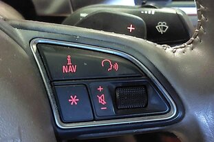 Thumbnail 3: 12-18 AUDI A6 A7 S6 S7 RS7 (C7 4G8) 3-SPOKE STEERING WHEEL w/ PADDLES (BROWN)