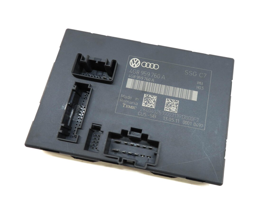 2012 AUDI A7 (C7 4G8) LEFT FRONT DRIVER SEAT CONTROL MODULE
