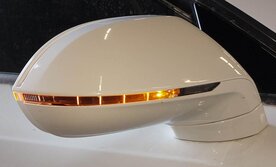 Thumbnail 4: 12-18 AUDI A7 (C7 4G8) RIGHT - PFOLD BLIND SPOT LANE ASSIST DOOR MIRROR (WHITE)