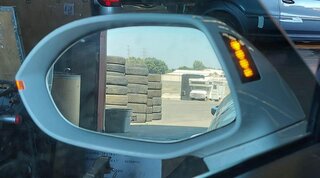 Thumbnail 2: 12-18 AUDI A7 (C7 4G8) LEFT - PFOLD BLIND SPOT LANE ASSIST DOOR MIRROR (WHITE)