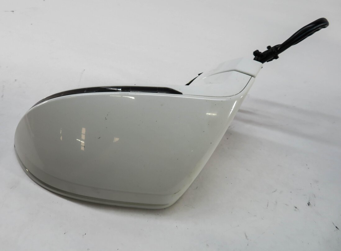 Thumbnail 6: 12-18 AUDI A7 (C7 4G8) LEFT - PFOLD BLIND SPOT LANE ASSIST DOOR MIRROR (WHITE)