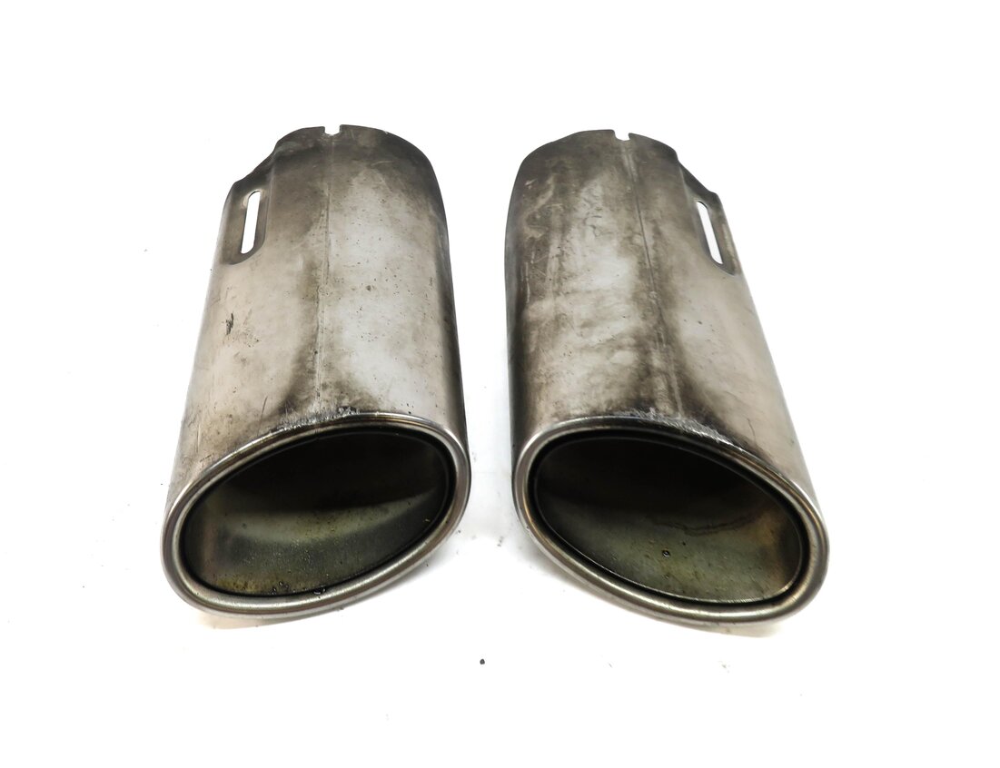 Thumbnail 2: 08-12 MERCEDES C E CLASS (W204 W212) LEFT & RIGHT MUFFLER EXHAUST TIP SET-2