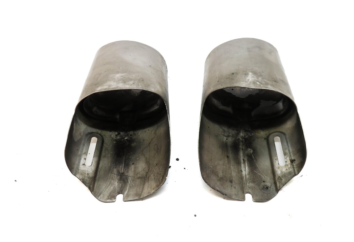 Thumbnail 3: 08-12 MERCEDES C E CLASS (W204 W212) LEFT & RIGHT MUFFLER EXHAUST TIP SET-2