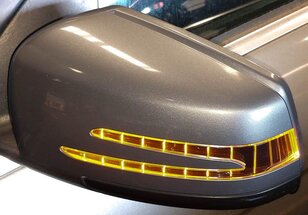 Thumbnail 2: 2010-2011 MERCEDES C250 C300 (W204) LEFT DRIVER HEATED DOOR MIRROR (SILVER 792U)